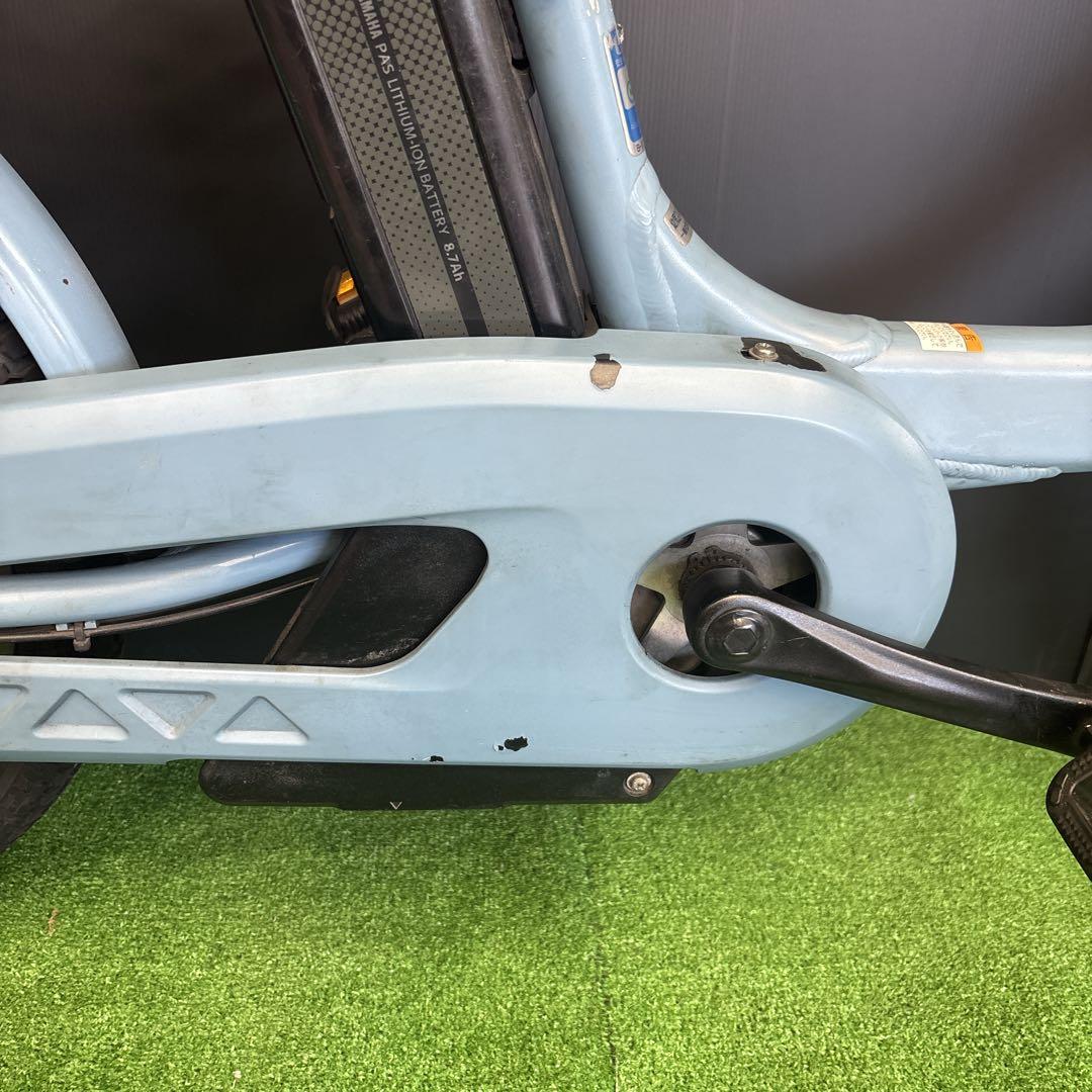 電動自転車 YAMAHA PAS Babby 水色 3人乗り対応 E