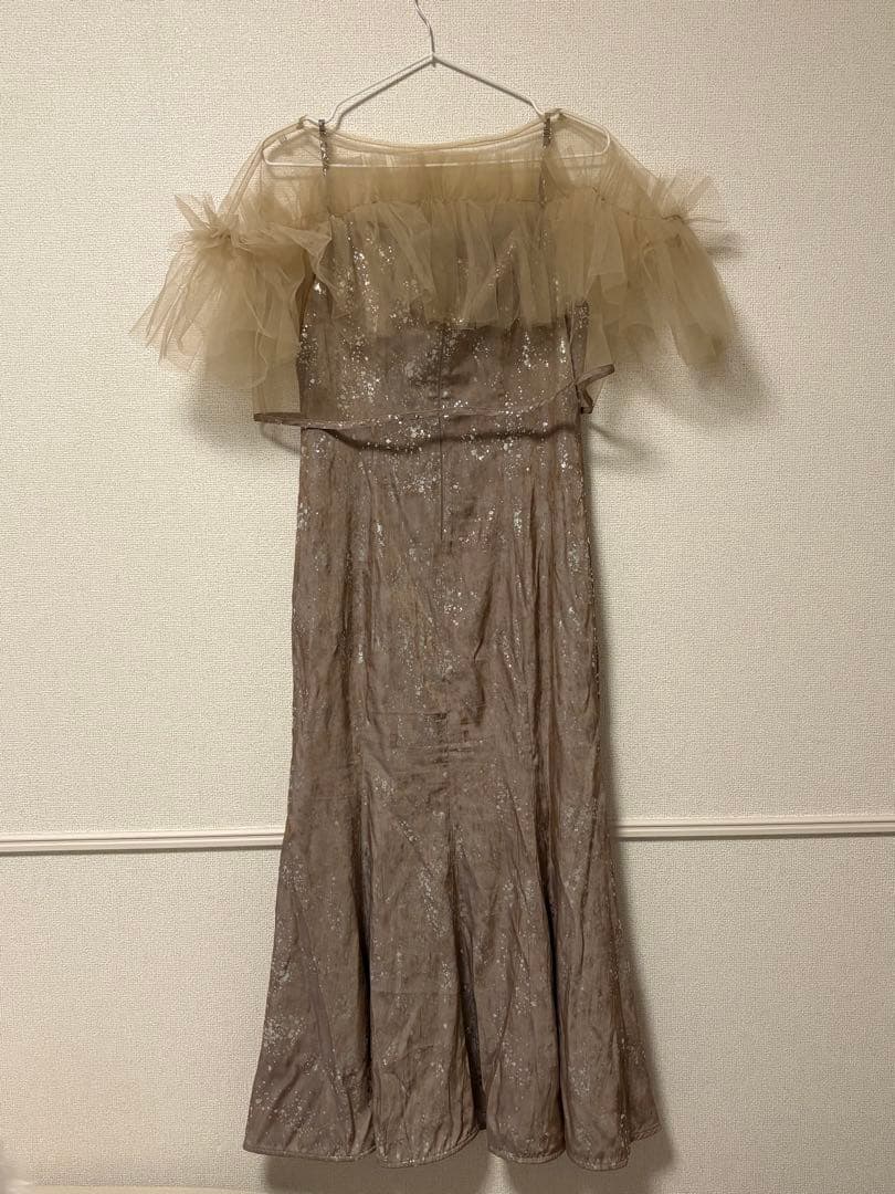 LEJA チュールフリルボレロペイントマーメイドワンピースドレス 結婚式