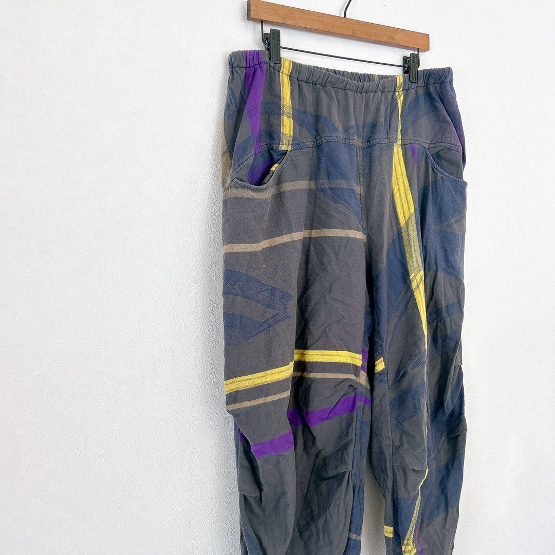 タマキニイメ【2】サルエルパンツ グレー系 ウエストゴム カジュアル レトロ