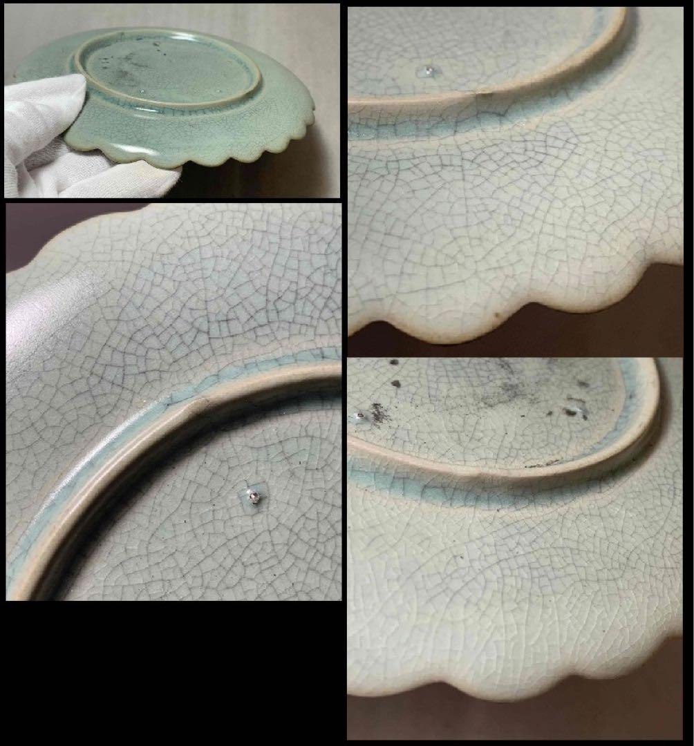 中国 花の形の皿 u6230912