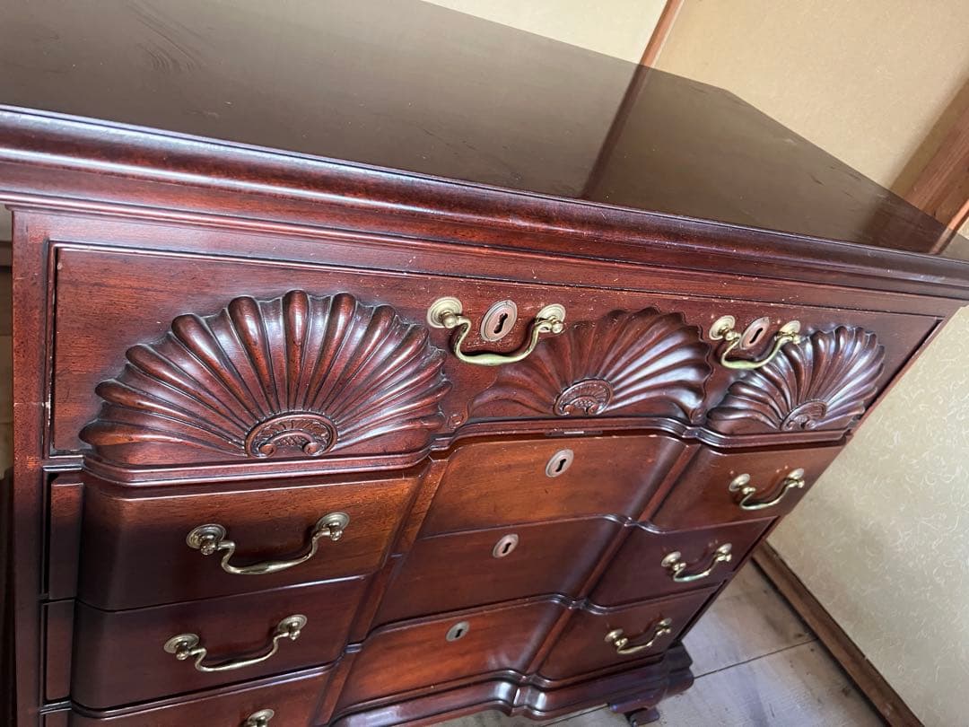 Kittinger クラシック木製チェスト 4引き出し