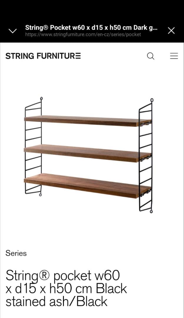 新品　String furniture ストリング　ポケットシェルフ