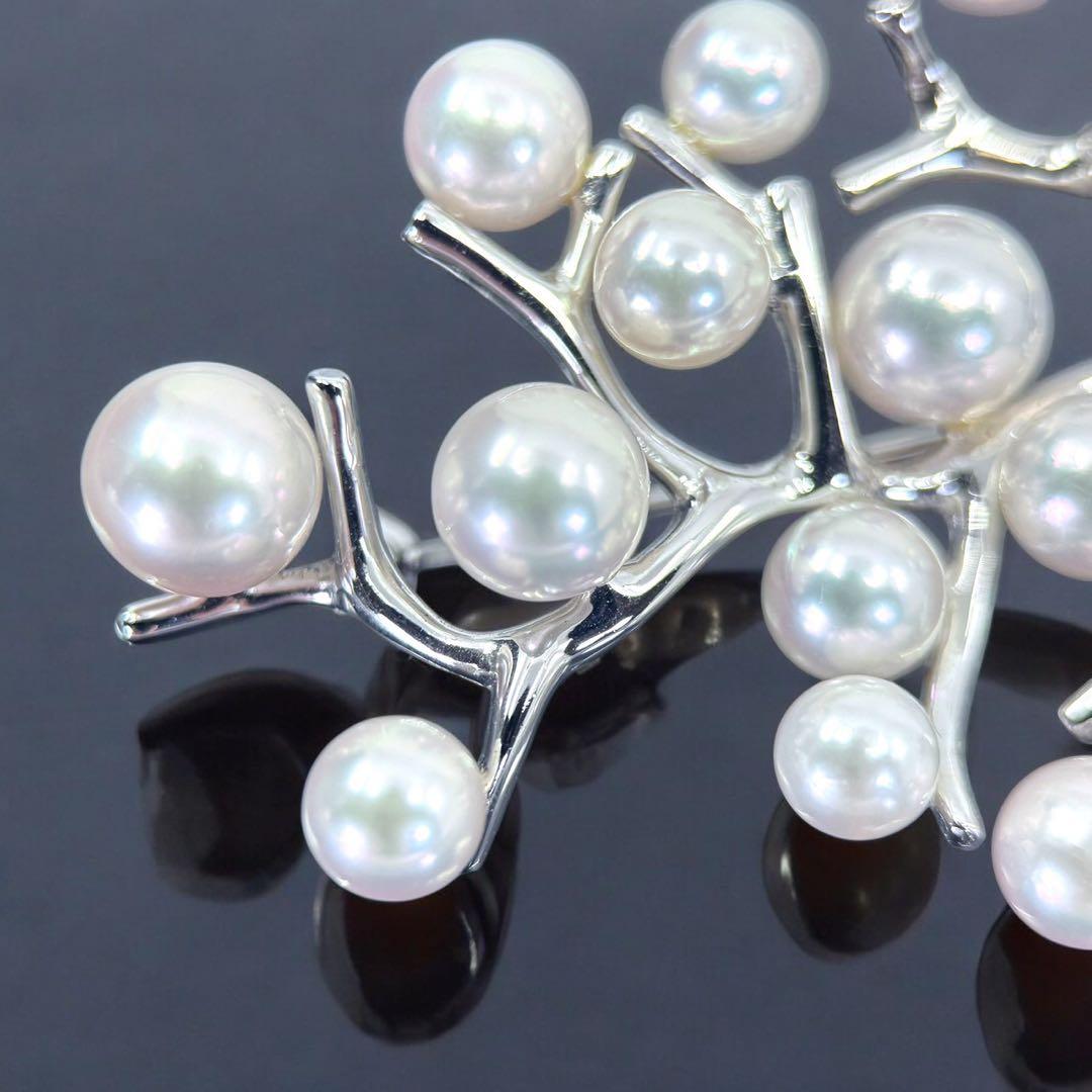【未使用保管品】ミキモト　ブローチ　コサージュ　アコヤ　パール　真珠　幸福の木