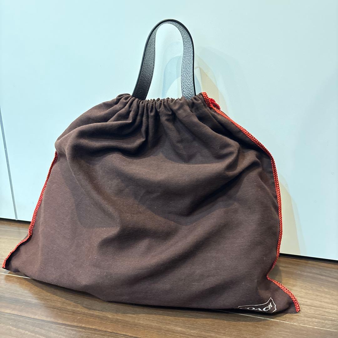 COACH ミニボストンバッグ　チャーム付き