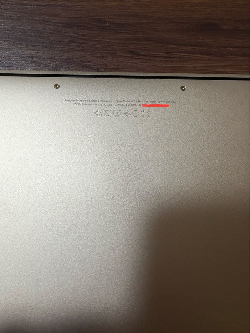 MacBook Retina, 12inch, 2015年(SSD512gb)