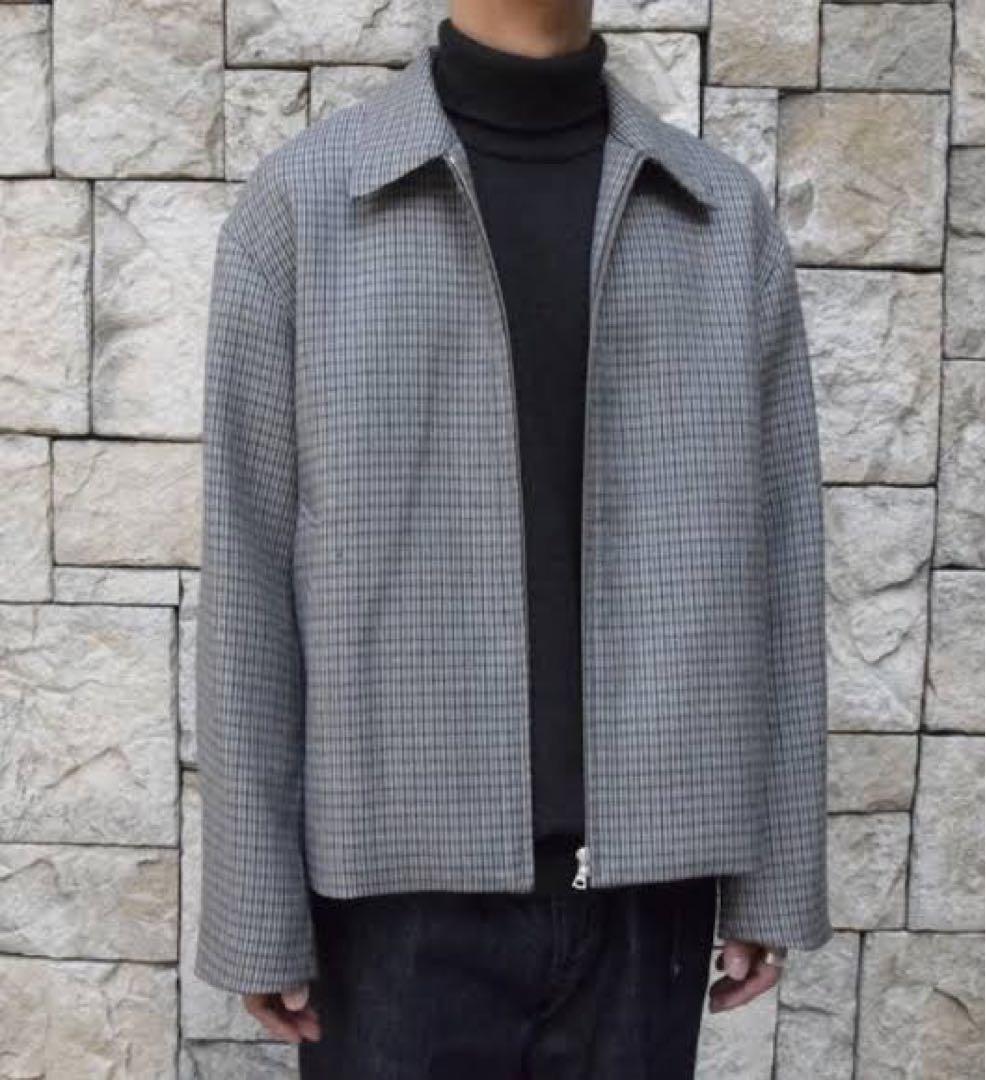 AURALEE ダブルフェイスチェックジップブルゾン サイズ3