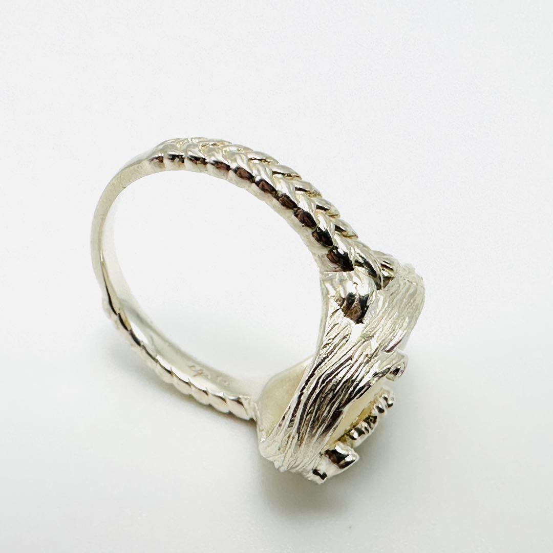 完売品　agete アガット　乙女座　シルバークォーツ　シェルリング　13号