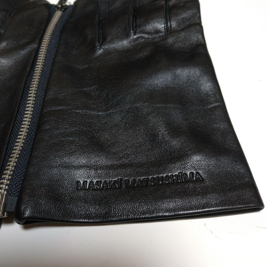 MASAKI HATSUSHIMA ブラックレザー手袋