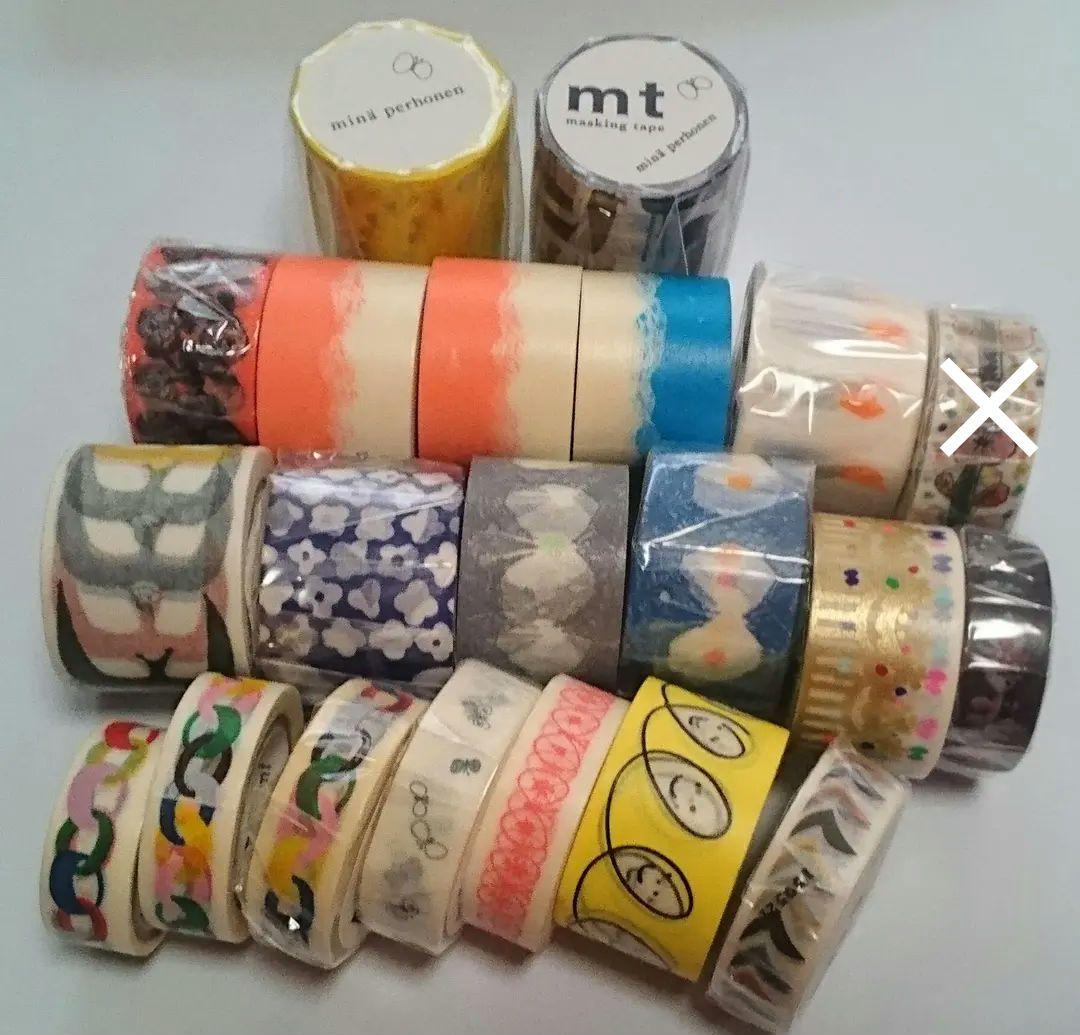 mt☆ミナペルホネン マスキングテープ まとめ売り 廃盤レア 太幅広 ちょうちょ