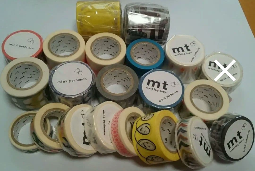 mt☆ミナペルホネン マスキングテープ まとめ売り 廃盤レア 太幅広 ちょうちょ