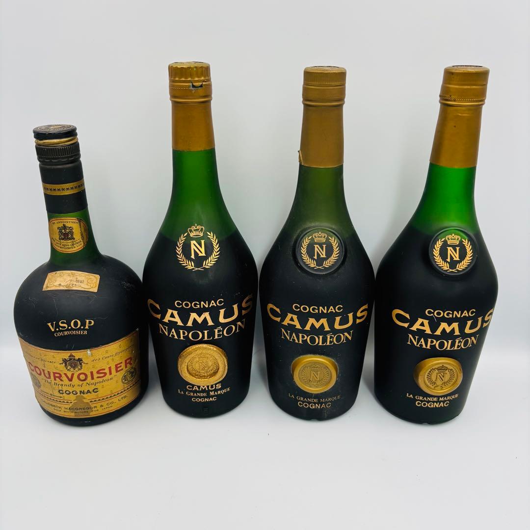 未開栓 CAMUS ナポレオン クルボアジェVSOP 4本セット コニャック