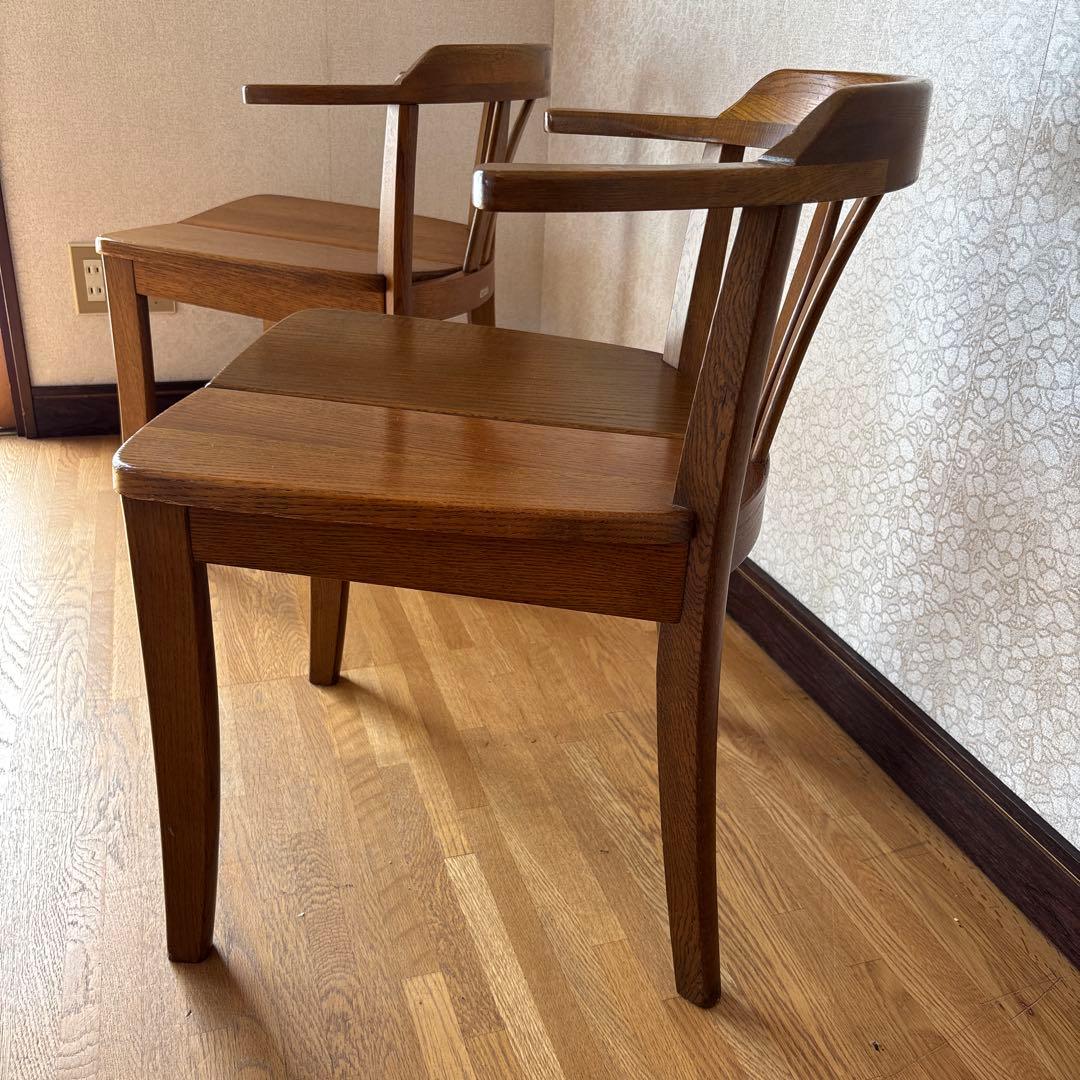 【美品】浜本工芸　ダイニングチェア　２脚セット