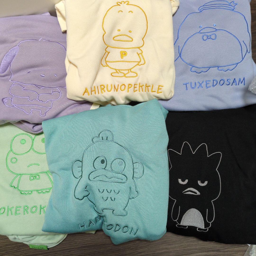 サンリオ はぴだんぶい パーカー コンプリート 6種 L にしむらゆうじ