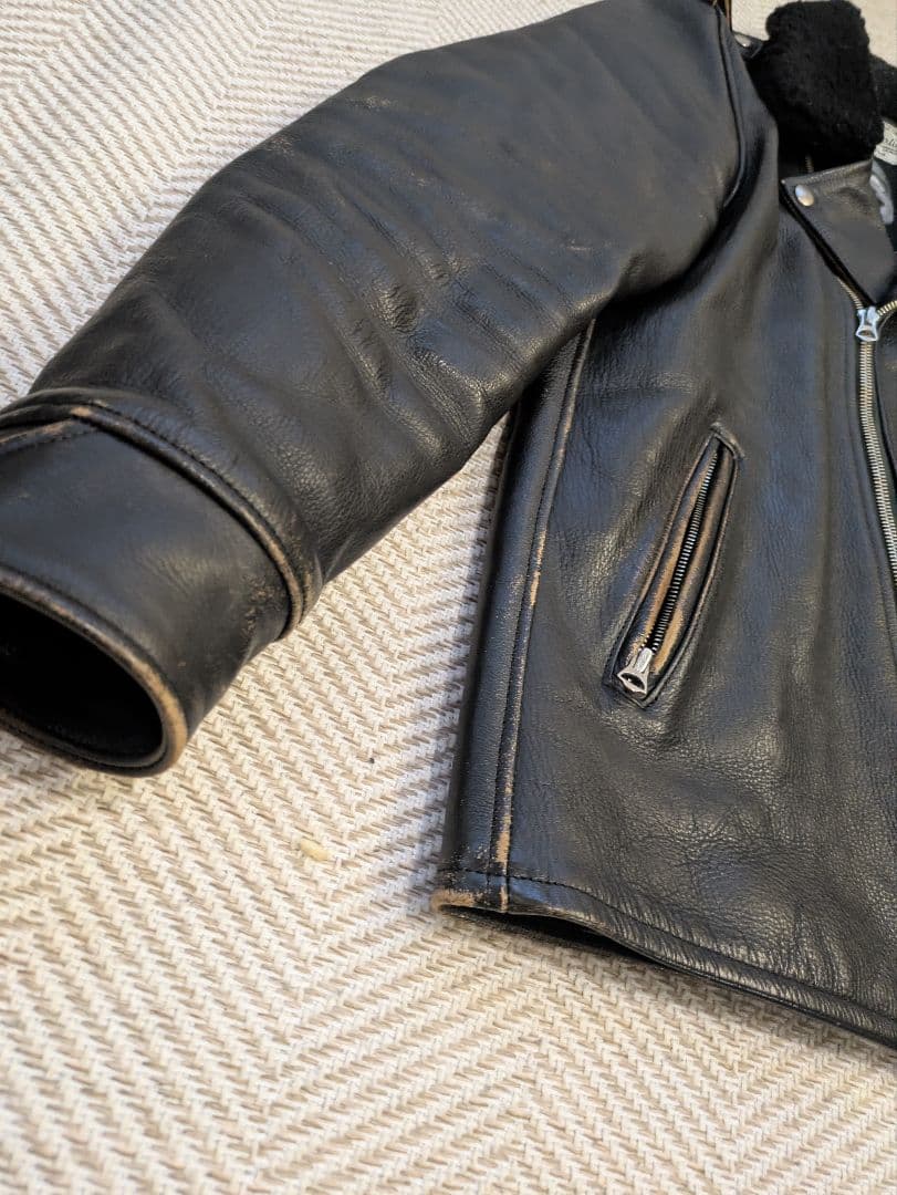 玉*置様 極小ロット　ウルフズヘッド　ワコマリア　ライダース　S　ボア付き