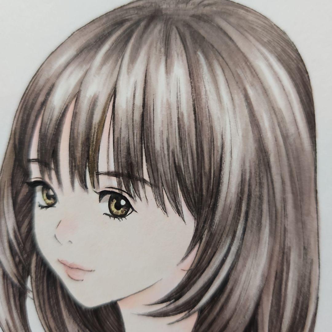 I\"sアイズ 葦月伊織 カラーイラスト 直筆サイン色紙