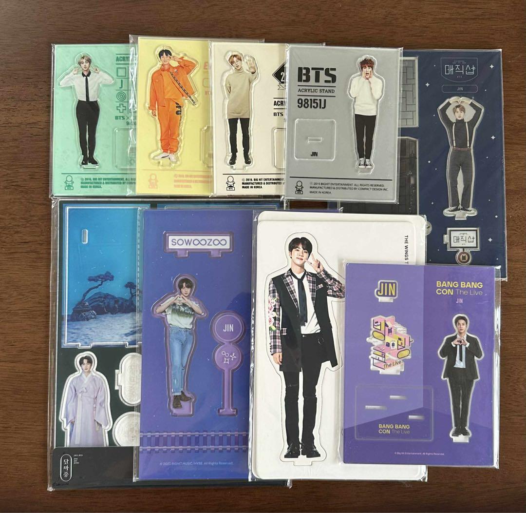BTS 公式　アクリルスタンド　ソクジン　 9点