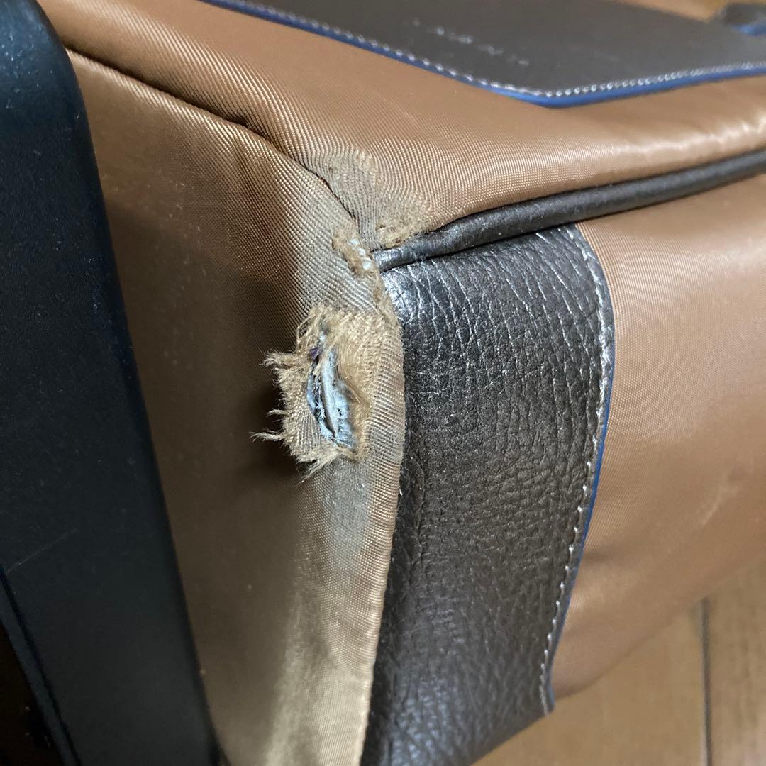 スワニー　ブラウン ナイロン キャリーケース　インナーバッグ付