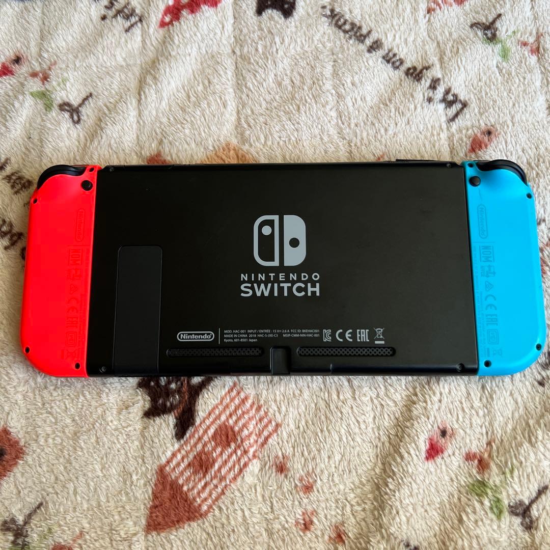 【傷あり】 Nintendo Switch 本体 ネオンブルー/レッド 付属品付