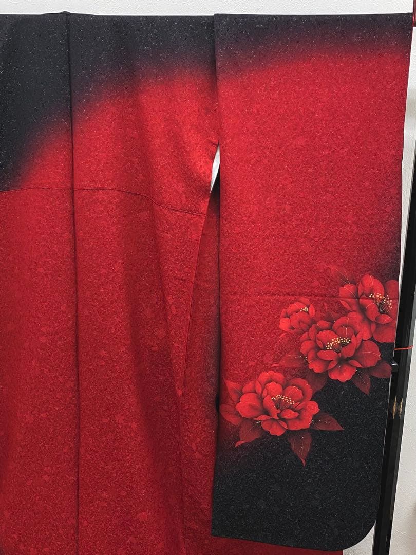 振袖 豪華 銀通し 金彩 大輪 身丈170cm パールトーン加工済