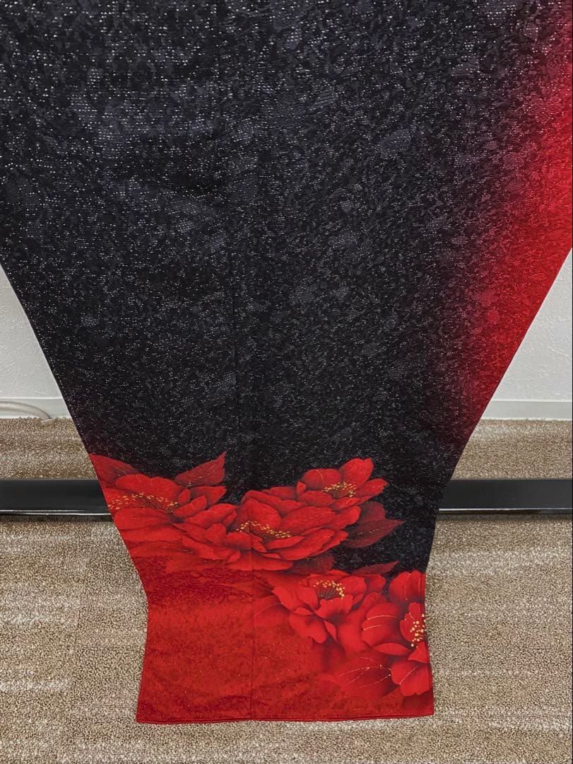 振袖 豪華 銀通し 金彩 大輪 身丈170cm パールトーン加工済