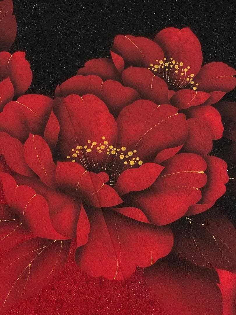 振袖 豪華 銀通し 金彩 大輪 身丈170cm パールトーン加工済