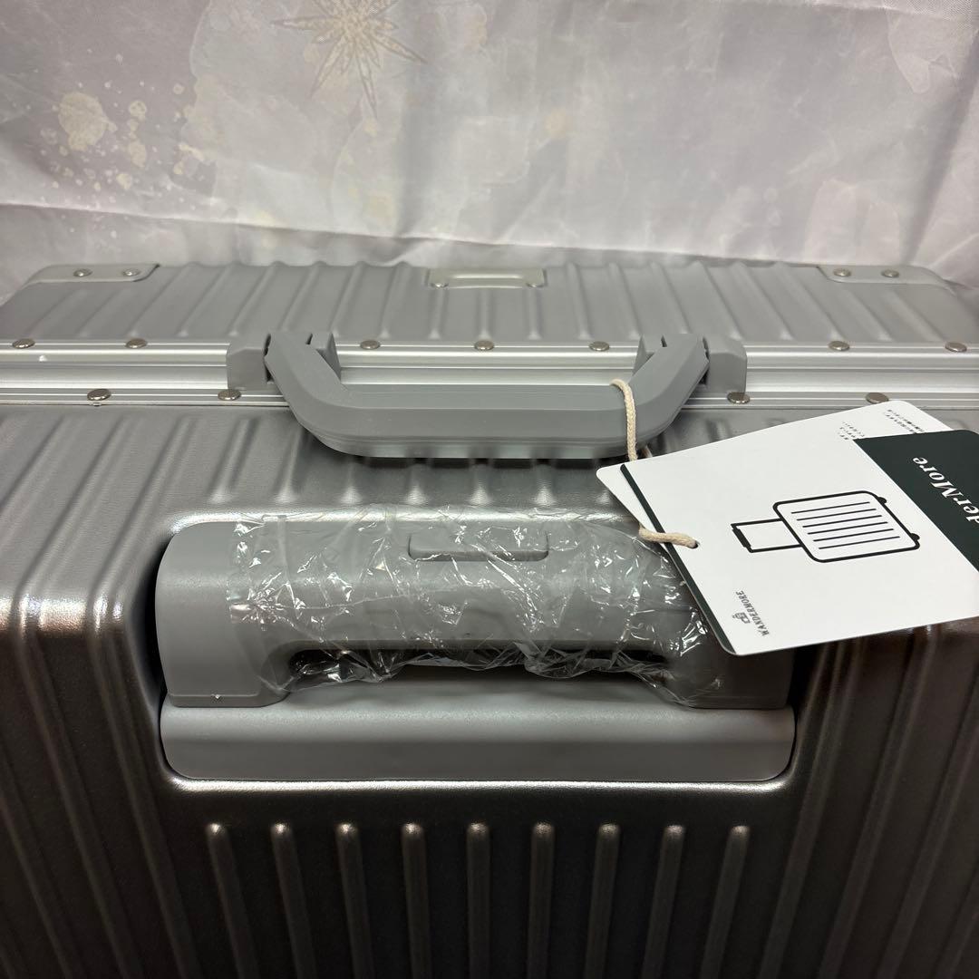 WanderMore スーツケース キャリーケース アルミフレーム シルバー