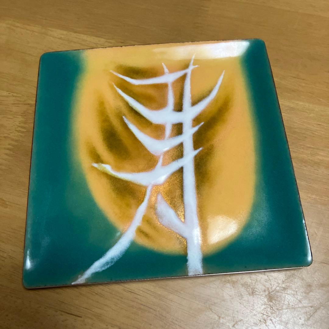 七宝焼菓子器　老舗「安藤七宝店」謹製