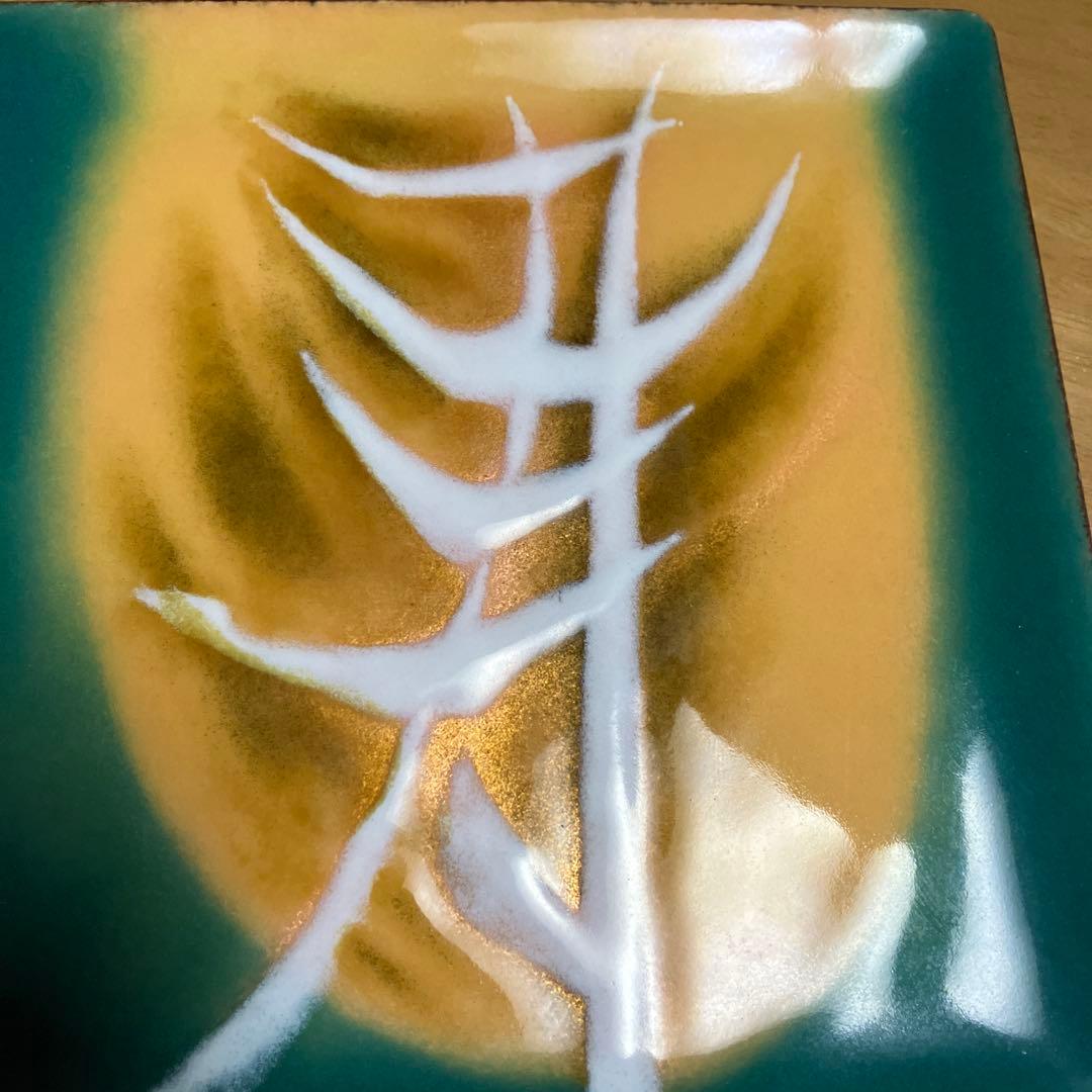 七宝焼菓子器　老舗「安藤七宝店」謹製