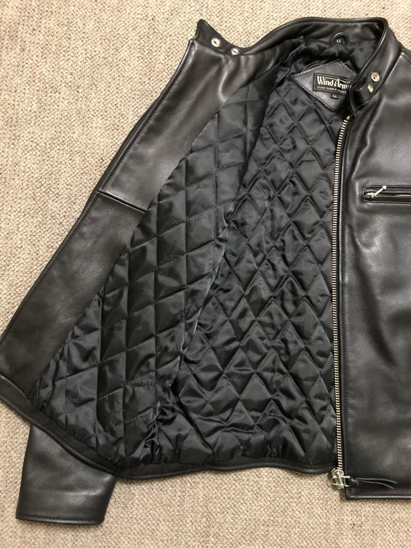 【美品】シングル ライダース ジャケット　L Lサイズ
