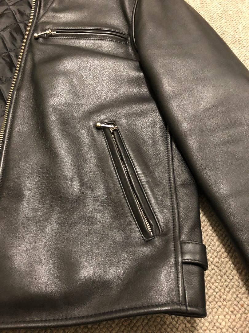 【美品】シングル ライダース ジャケット　L Lサイズ