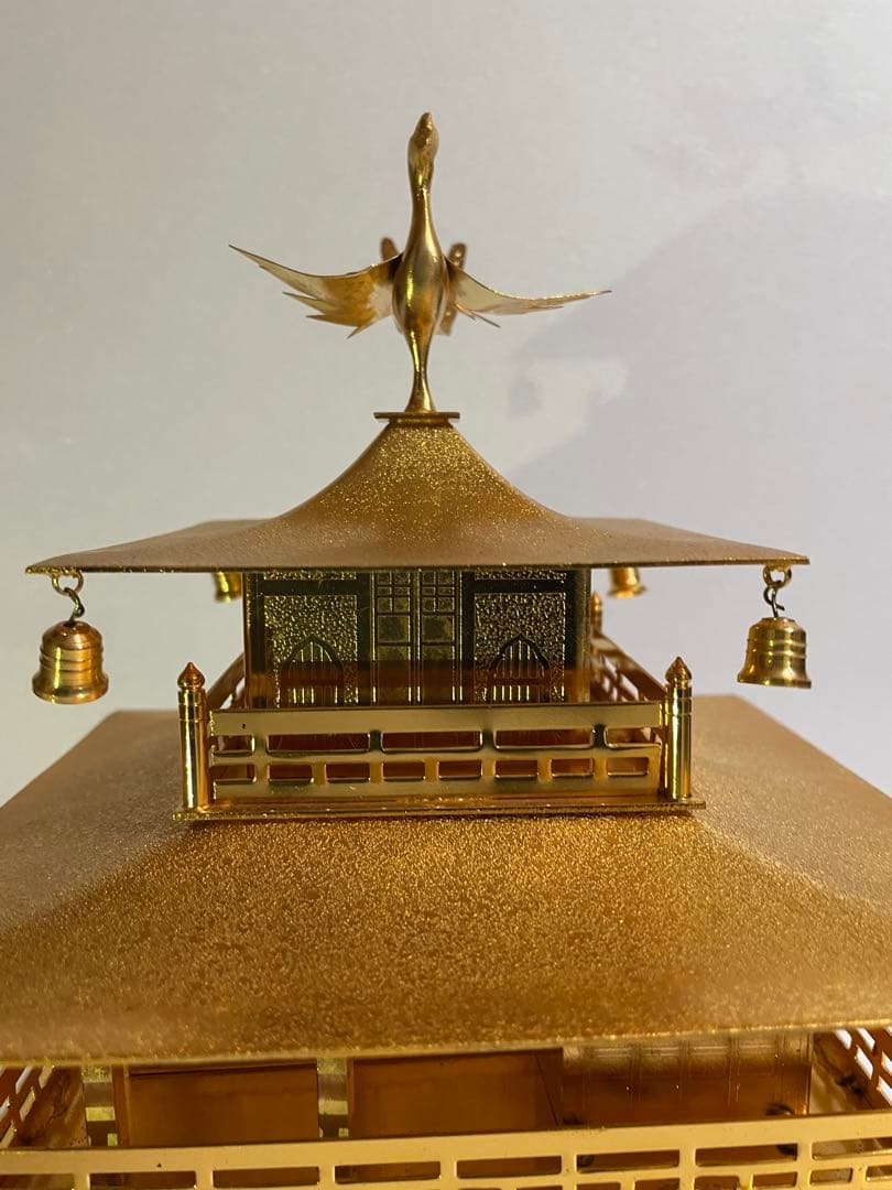 金閣寺風 金属製装飾品 鳳凰付き