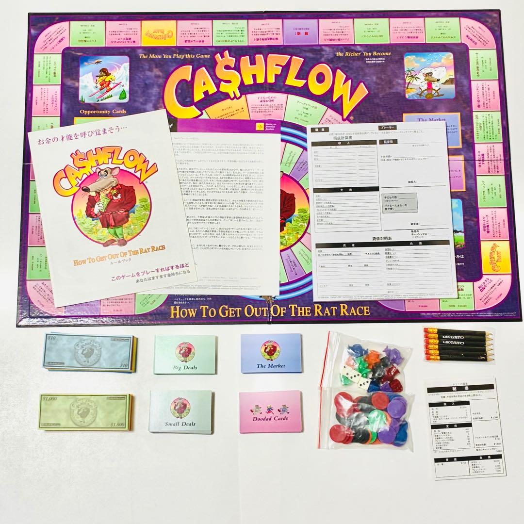 【美品・欠品なし】キャッシュフロー101 日本語版　ボードゲーム