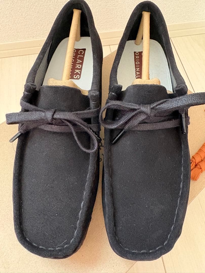 【試着1回のみ】クラークス　ワラビー　黒　UK7