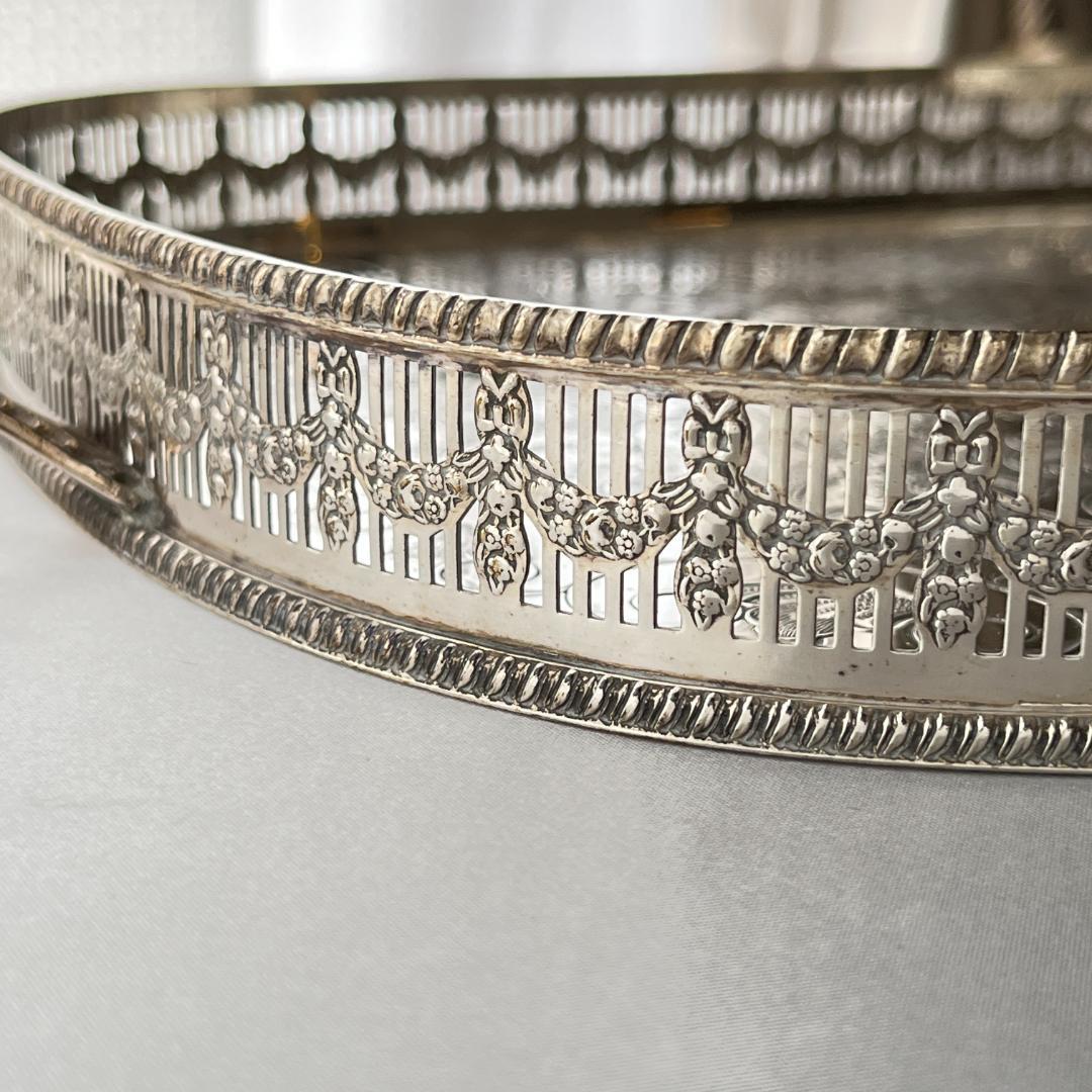 【Viners】 ギャラリートレー 56cm 【シルバープレート】 ハンドル