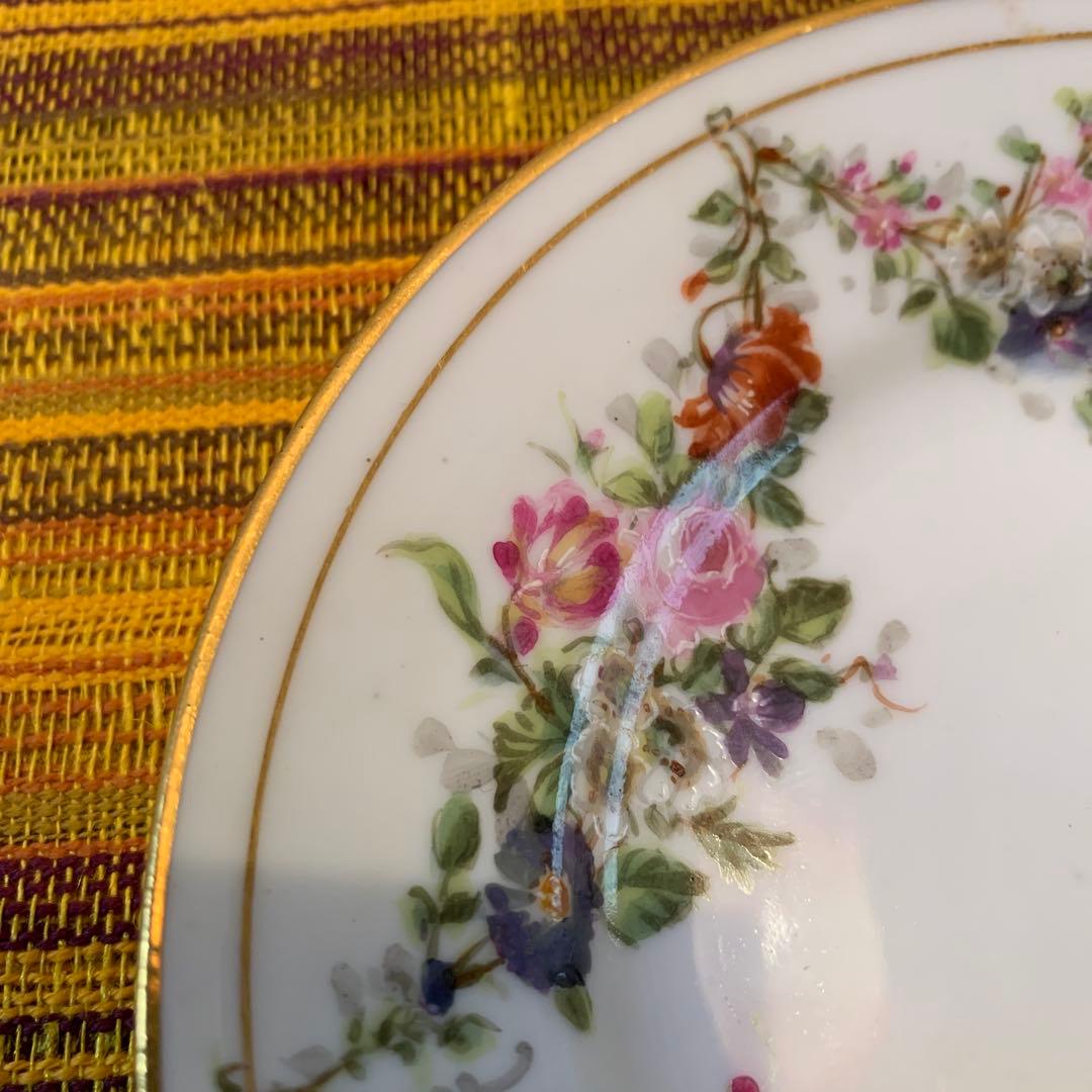 ビングオーグレンダール　(A)1870年アンティークの細かく描かれたお花が素敵！