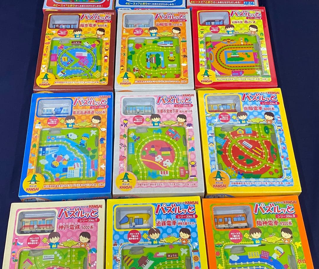 スルッとKANSAI パズルッと　ハローキティのでんひゃパズル　まとめ売り