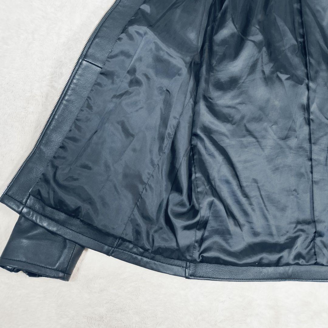 【大きい☆XL】フリークストア　シングルライダース ジャケット　ブラック