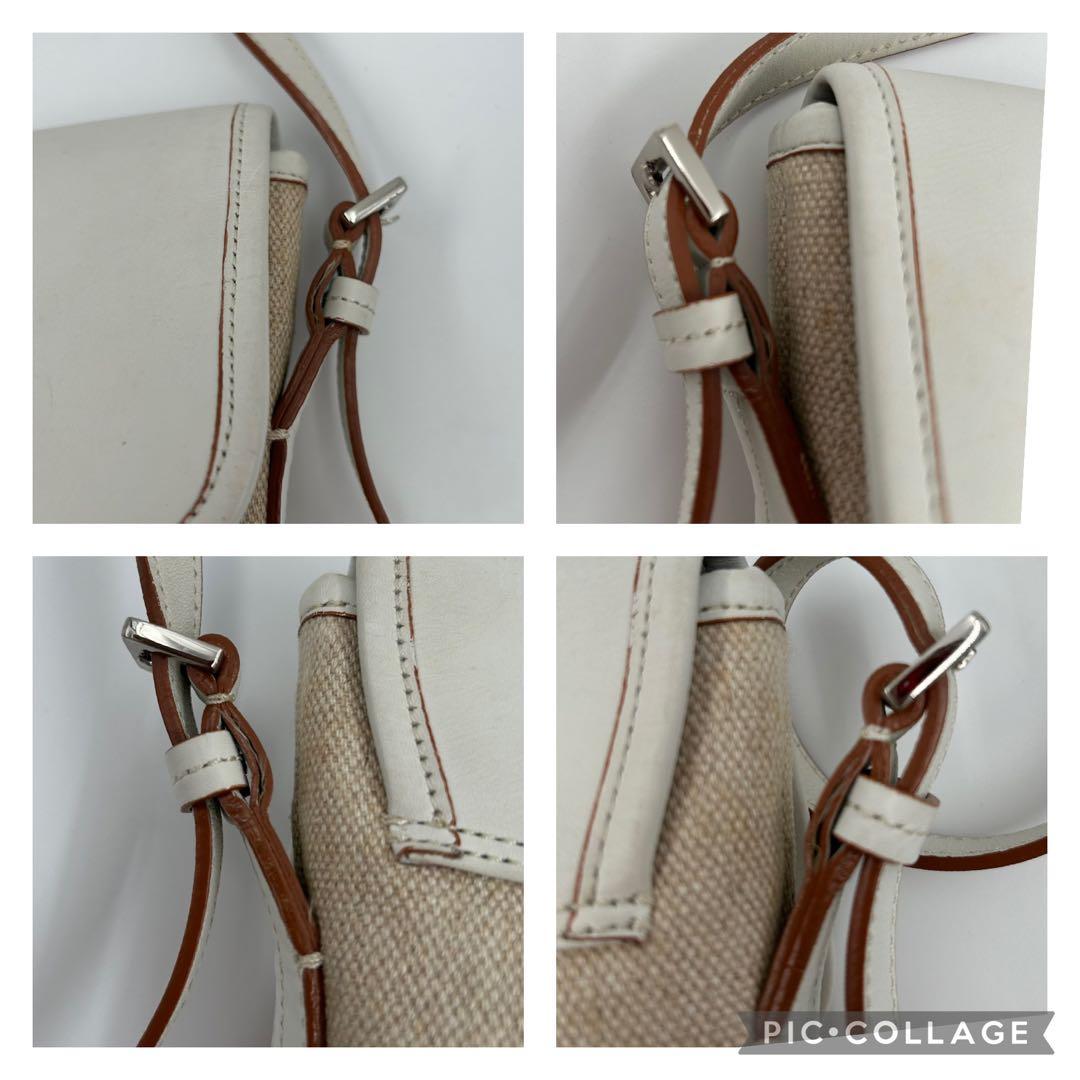 BURBERRYバーバリーホワイトショルダーバッグ