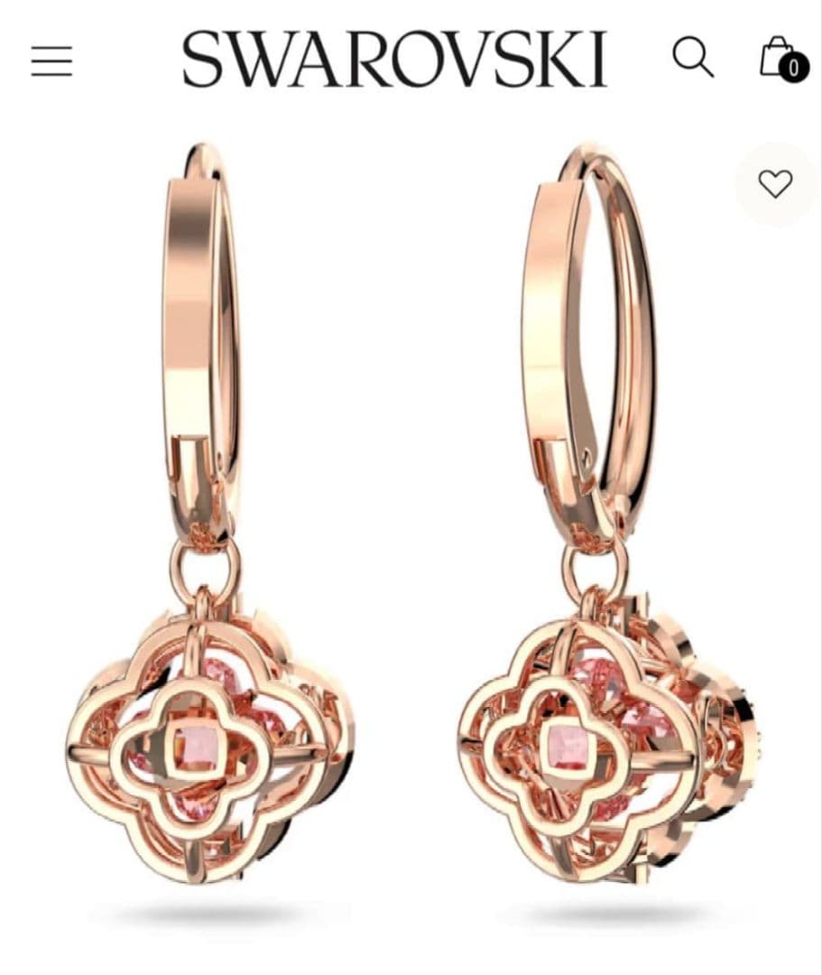 スワロフスキー新品 Sparkling ピアス Swarovski