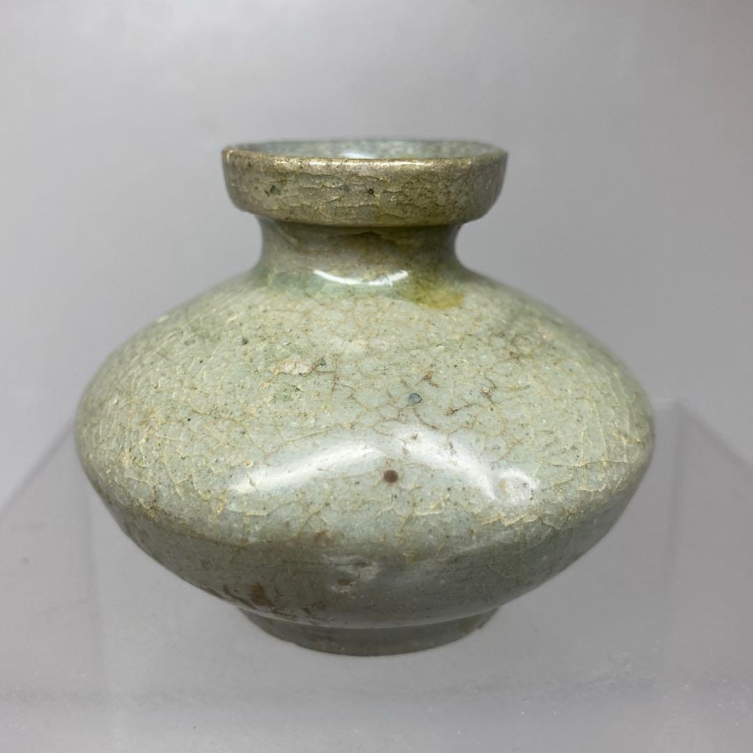 16世紀　高麗青磁　油壺　高さ約5.2㎝　東さ7-0804☆2F