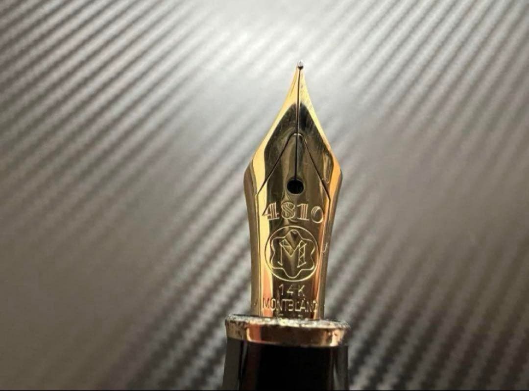 美品 モンブラン 144 EF 極細字 ブラック 全金 万年筆