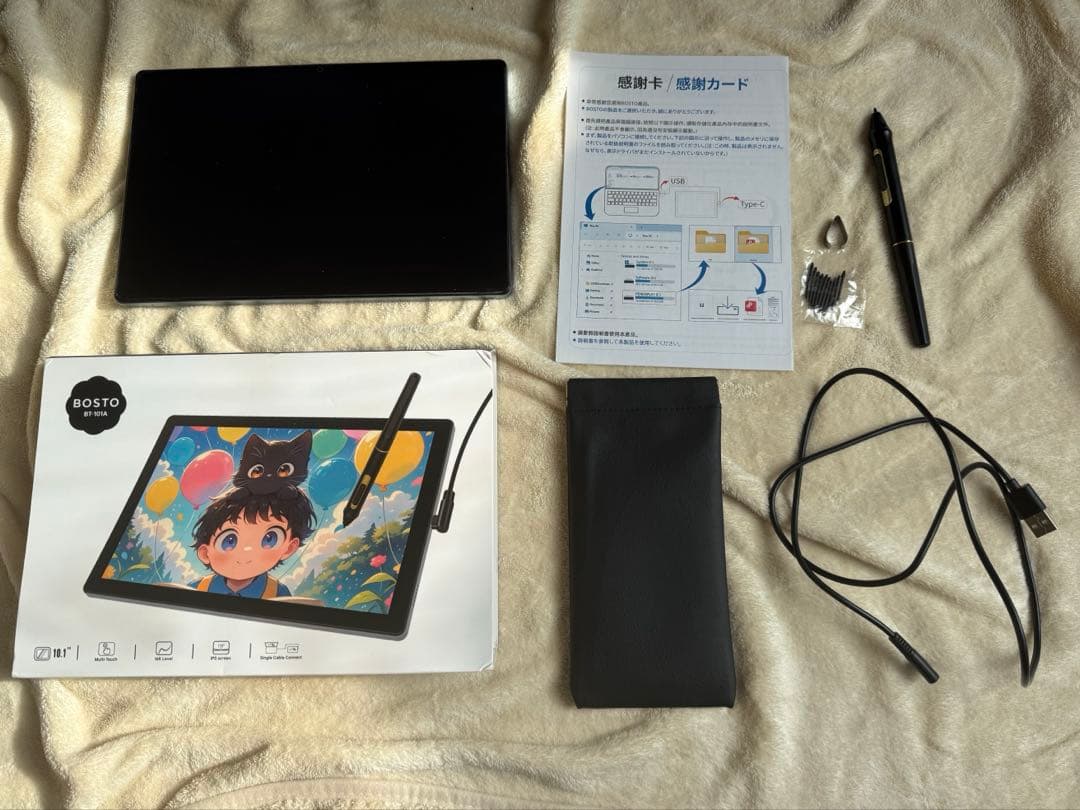 bosto BT-101A タッチパネル機能付き液晶タブレット 液タブ