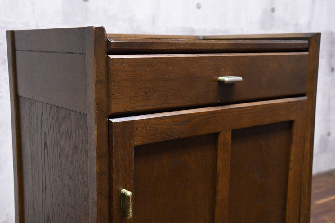 EAC2 カリモク サイドキャビネット 電話台 花台 ディスプレイ台 飾り台