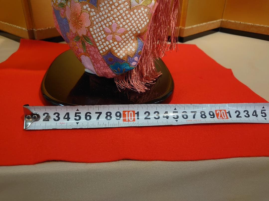 ●新品●敏光作●　市松人形　金彩衣装