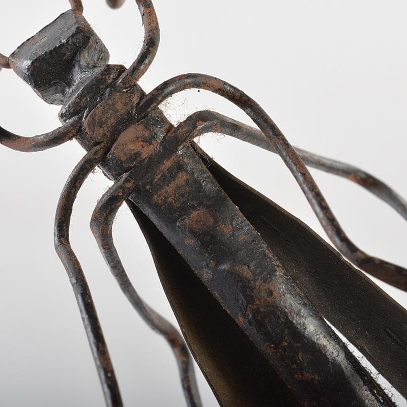 時代金工　古鉄　鈴虫　飛蝗　置物　V　R5581