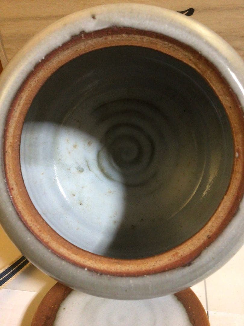 萩焼 水指 共桐箱付き