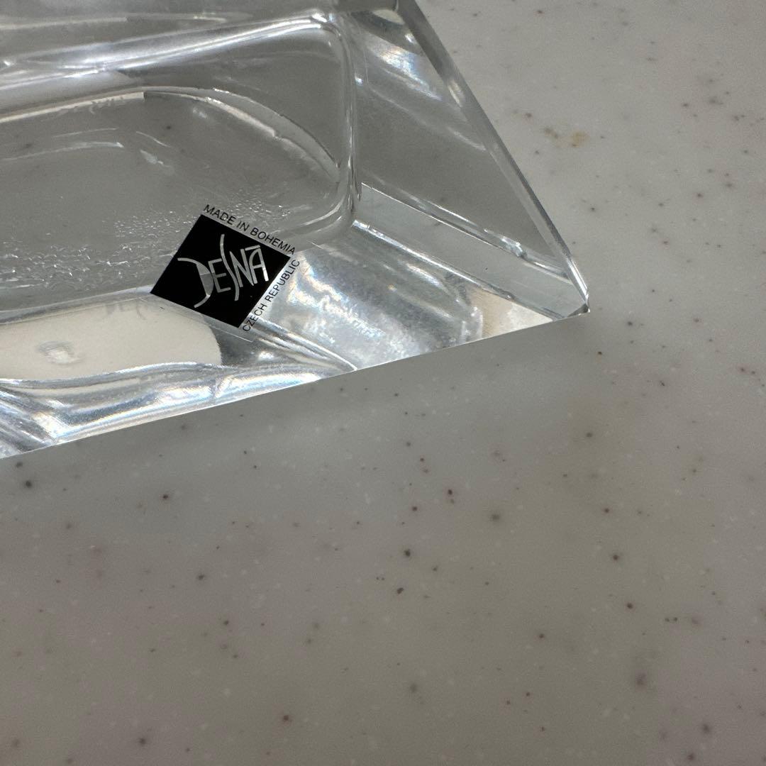 Desna Bohemia カットガラス香水瓶 刻印。