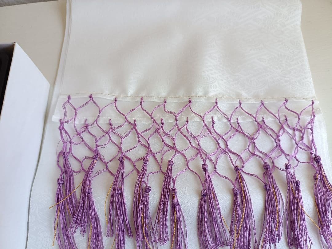 新品☆薄紫の着物に薄いピンクの作り帯