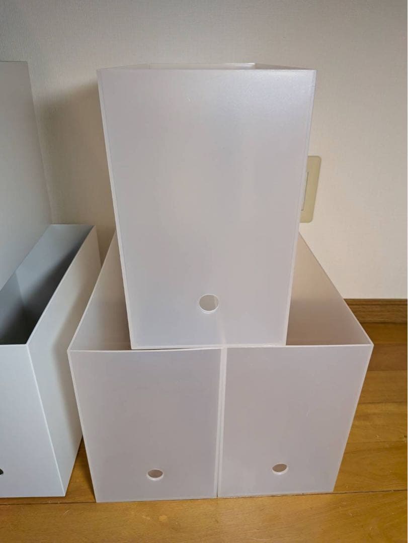 ■送料込■無印良品 MUJI 再生ポリプロピレン入りファイルボックス 引出 収納