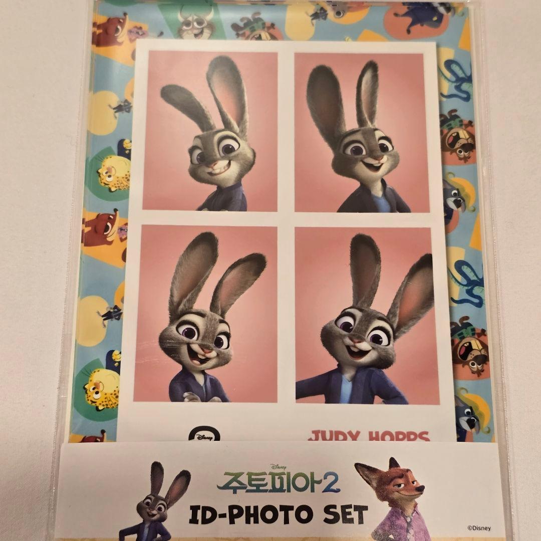 韓国限定 ズートピア ポップアップ ポストカード 証明写真 4カットステッカー